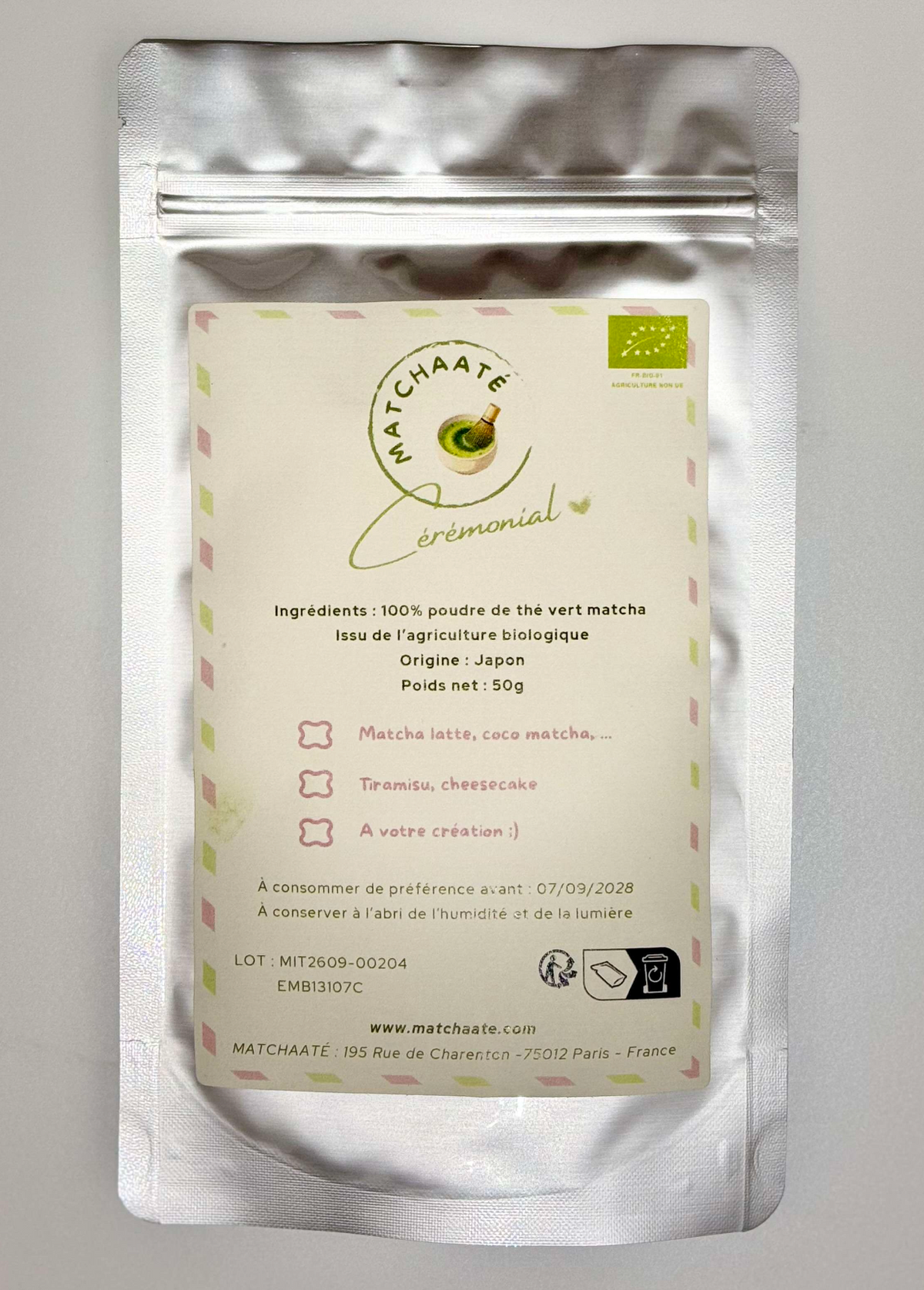 Matcha Cérémonie Bio